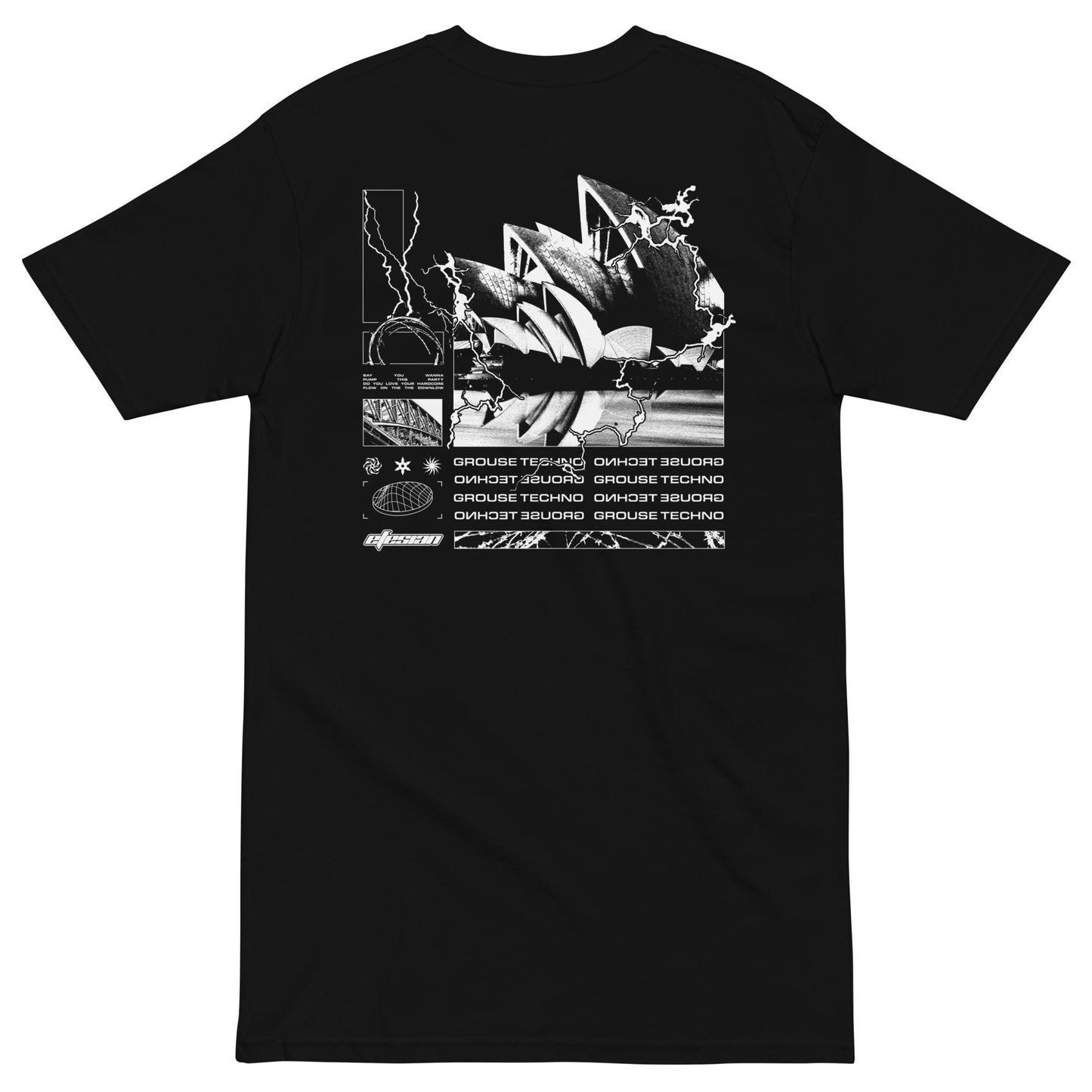 EFESIAN - Men's Premium Tee (Black with White Graphic)