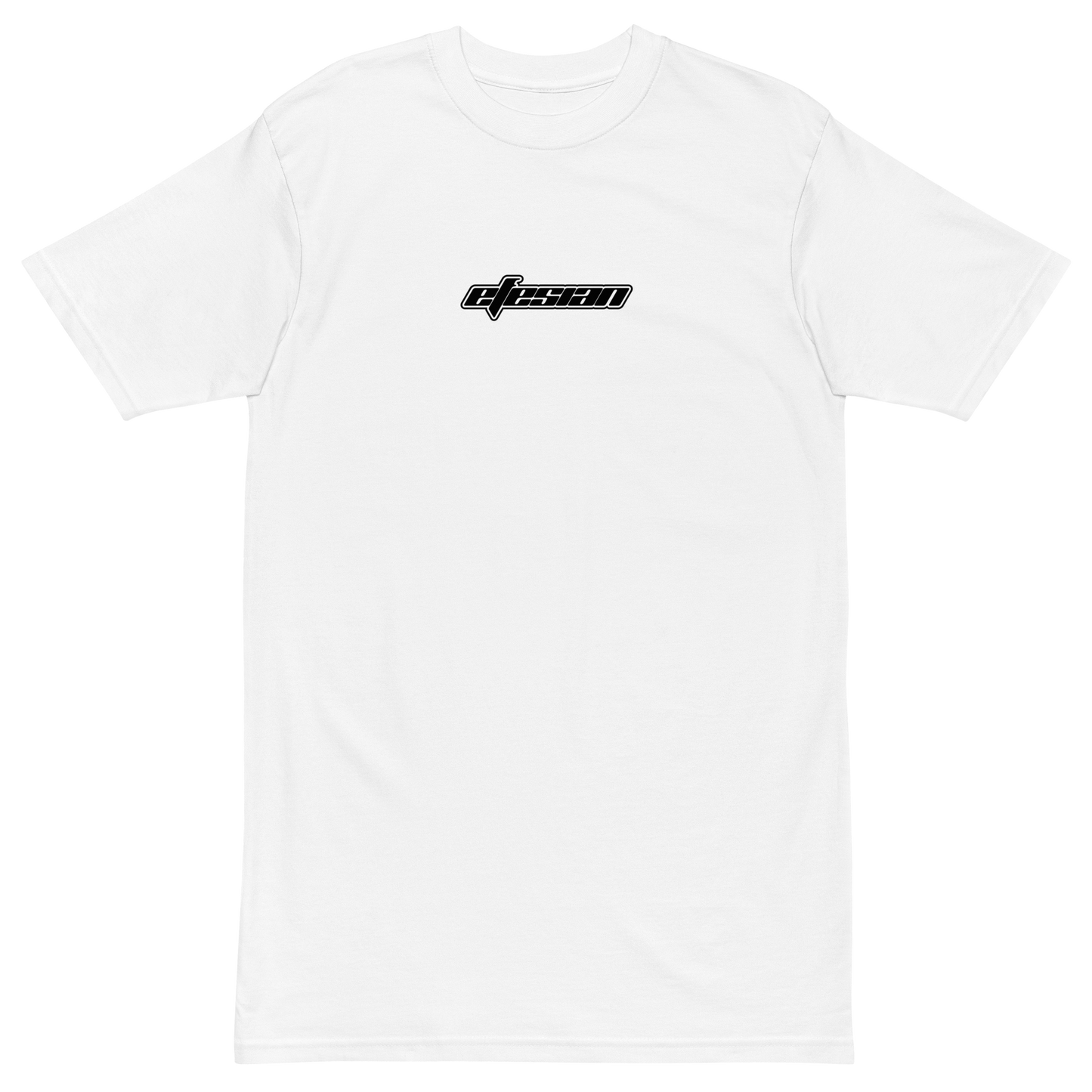 EFESIAN - Men's Premium Tee (White with Black Graphic)