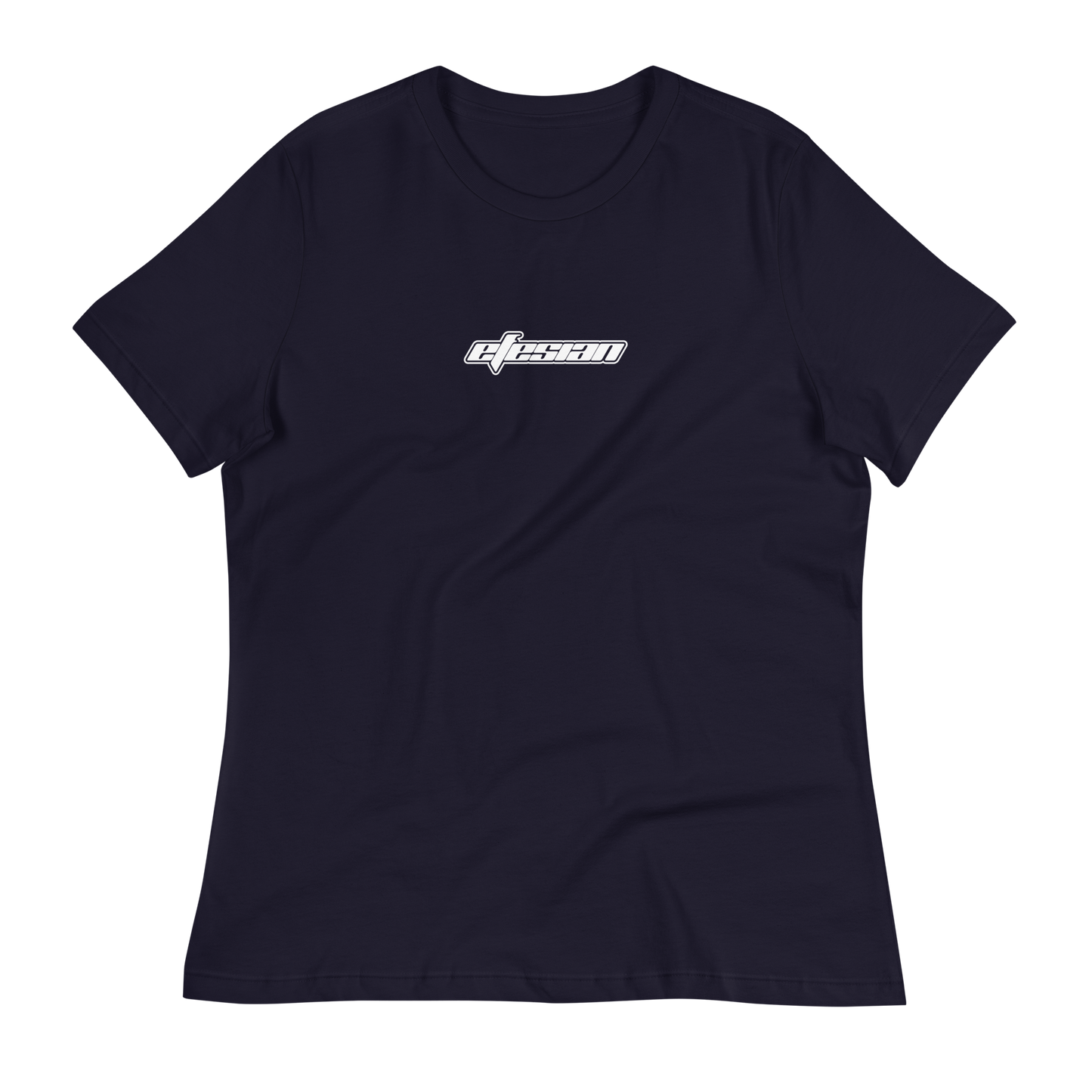 EFESIAN - Women's Relaxed Shirt (Black with White Graphic)